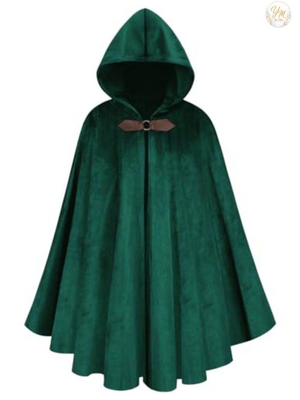 Renaissance Hooded Cape Medieval Cloak Velvet Halloween Costume